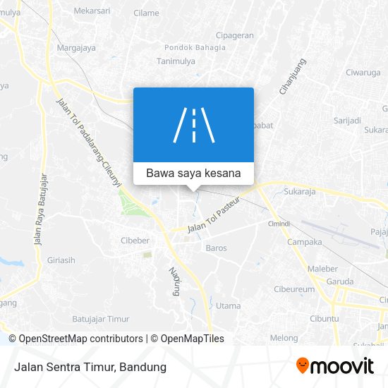 Peta Jalan Sentra Timur