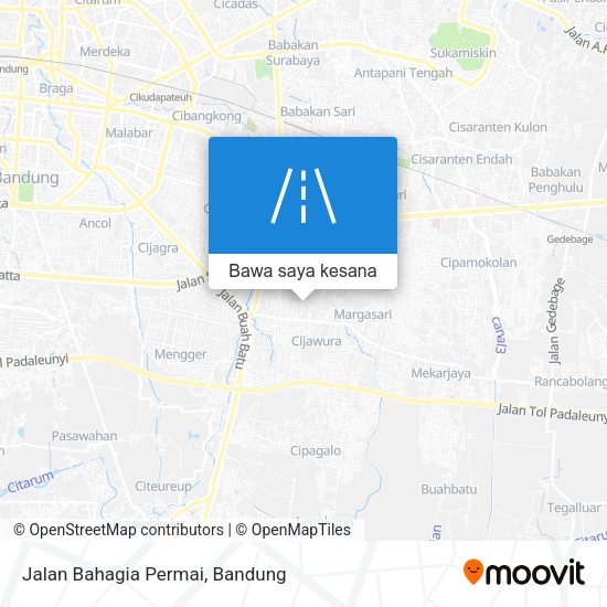 Peta Jalan Bahagia Permai