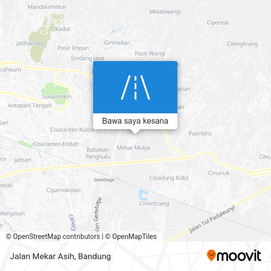 Peta Jalan Mekar Asih