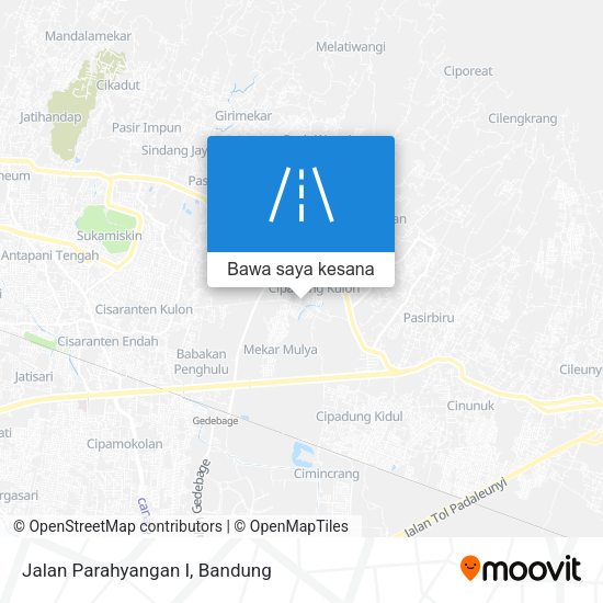 Peta Jalan Parahyangan I