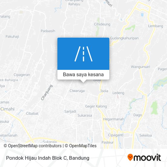 Peta Pondok Hijau Indah Blok C