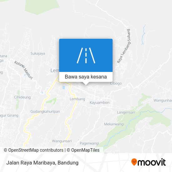 Peta Jalan Raya Maribaya