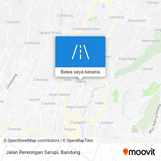 Peta Jalan Rereongan Sarupi