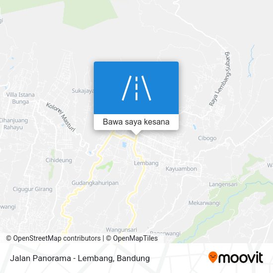 Peta Jalan Panorama - Lembang