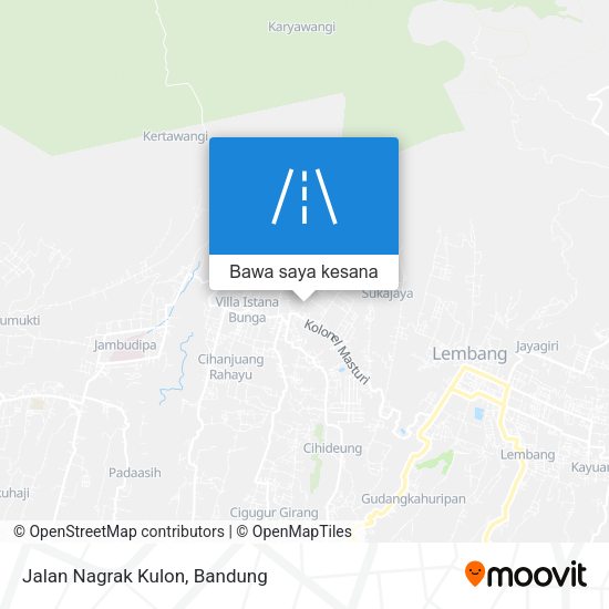 Peta Jalan Nagrak Kulon