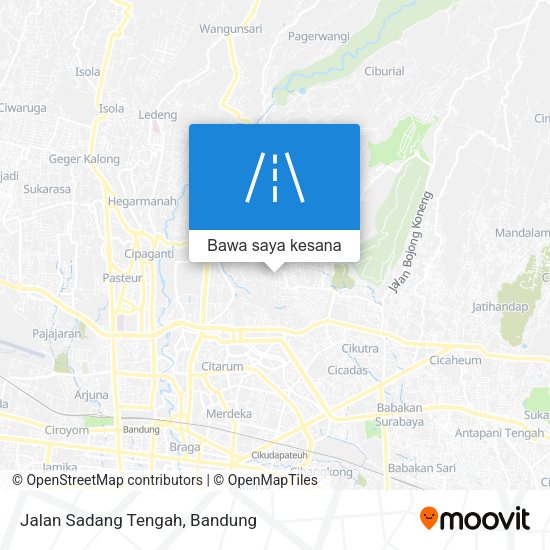 Peta Jalan Sadang Tengah