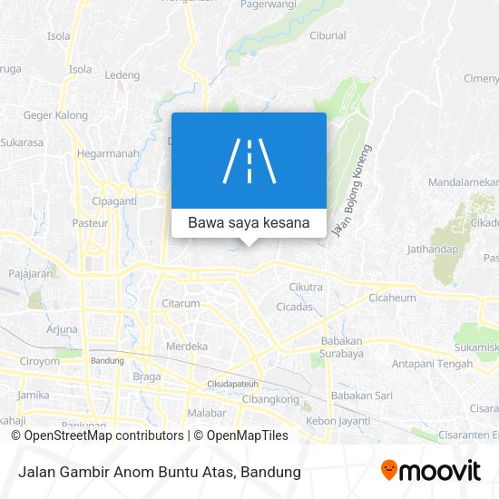 Peta Jalan Gambir Anom Buntu Atas