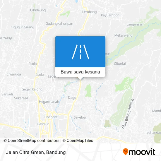 Peta Jalan Citra Green