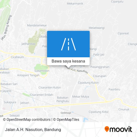 Peta Jalan A.H. Nasution