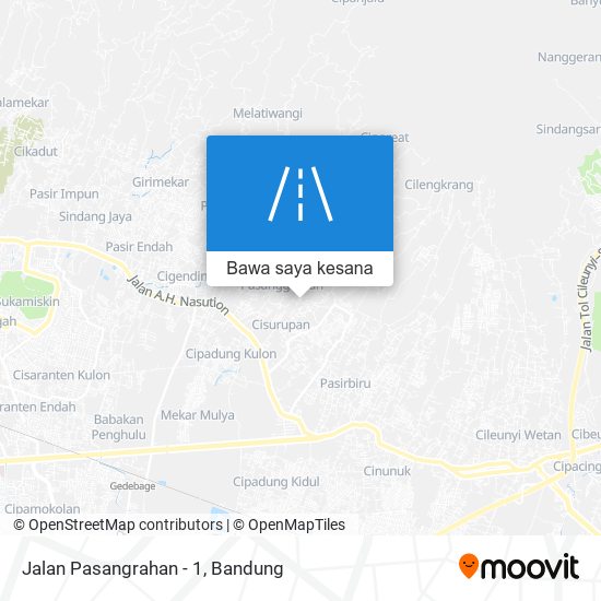 Peta Jalan Pasangrahan - 1