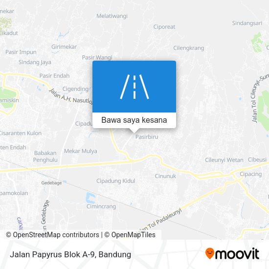 Peta Jalan Papyrus Blok A-9