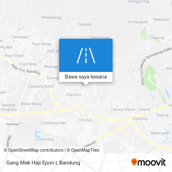 Peta Gang Mak Haji Epon I