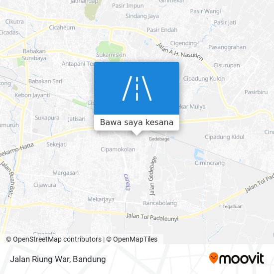 Peta Jalan Riung War