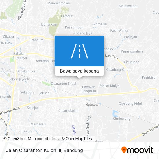 Peta Jalan Cisaranten Kulon III