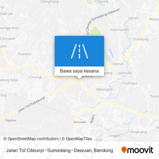 Peta Jalan Tol Cileunyi–Sumedang–Dawuan