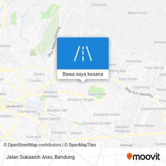 Peta Jalan Sukaasih Atas