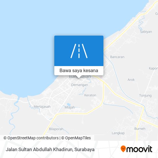 Peta Jalan Sultan Abdullah Khadirun