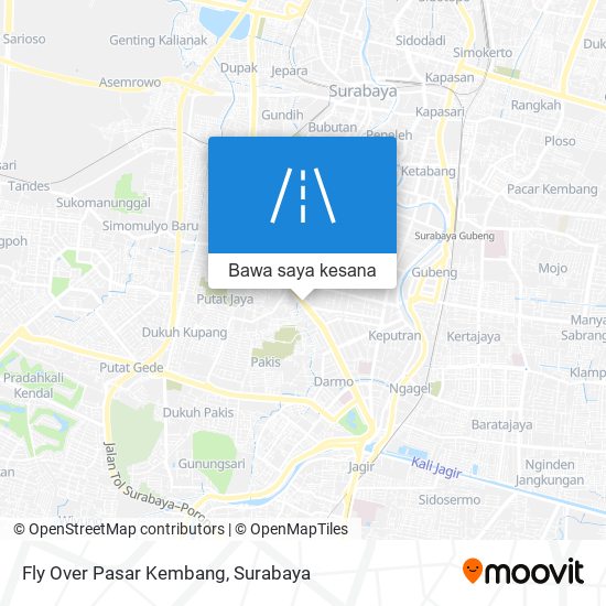 Peta Fly Over Pasar Kembang