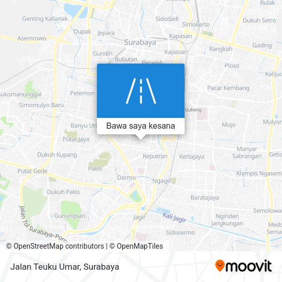 Peta Jalan Teuku Umar