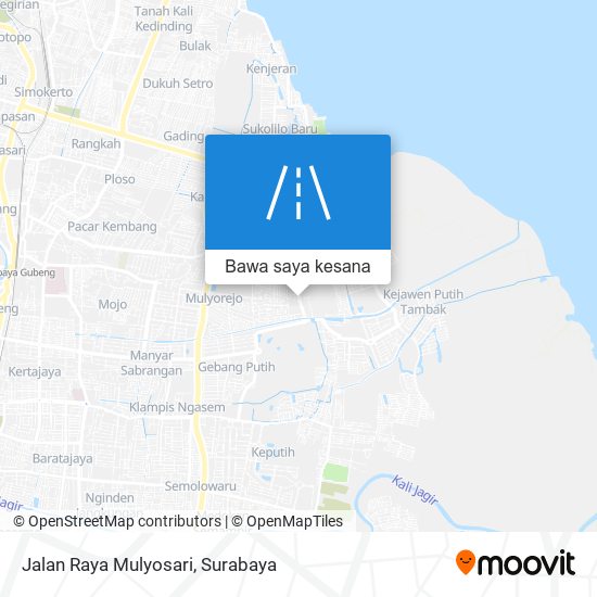 Peta Jalan Raya Mulyosari