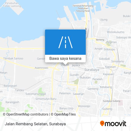 Peta Jalan Rembang Selatan