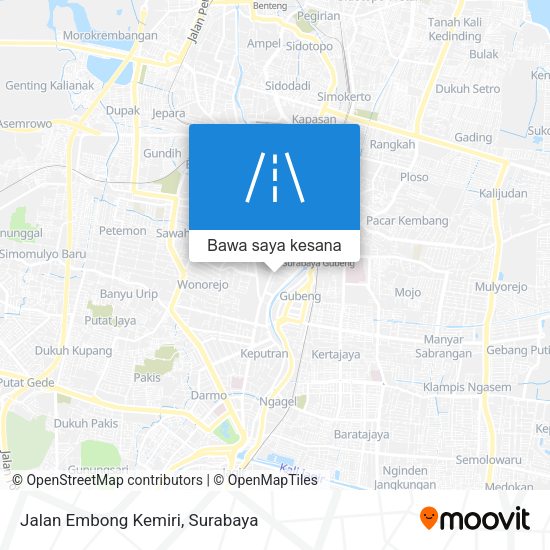 Peta Jalan Embong Kemiri