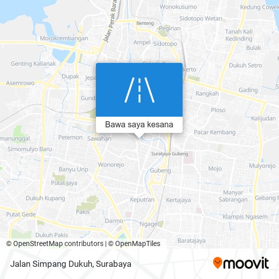 Peta Jalan Simpang Dukuh