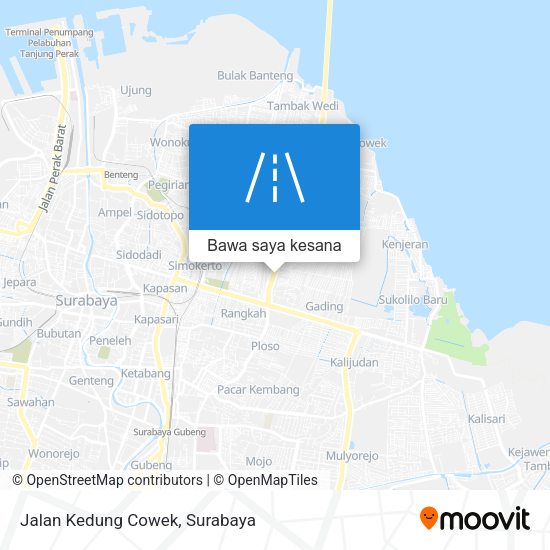 Peta Jalan Kedung Cowek