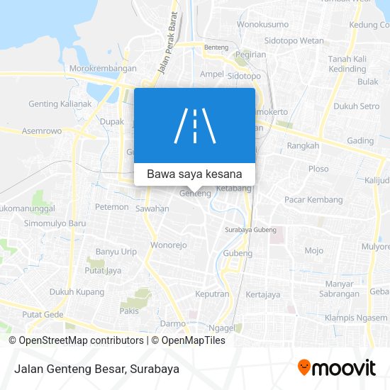 Peta Jalan Genteng Besar