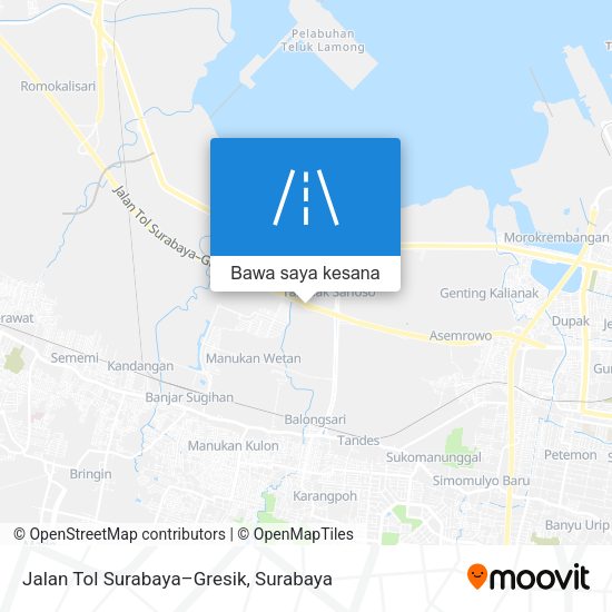 Peta Jalan Tol Surabaya–Gresik