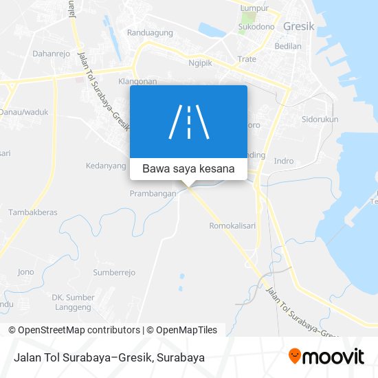 Peta Jalan Tol Surabaya–Gresik