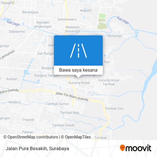 Peta Jalan Pura Besakih