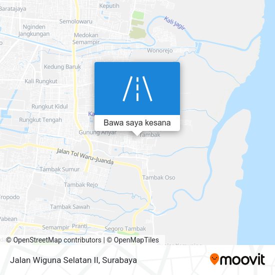 Peta Jalan Wiguna Selatan II