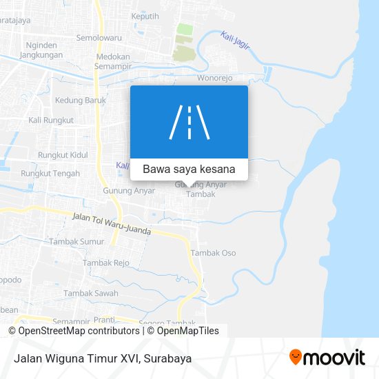 Peta Jalan Wiguna Timur XVI