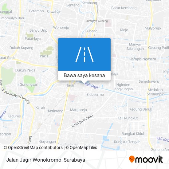 Peta Jalan Jagir Wonokromo