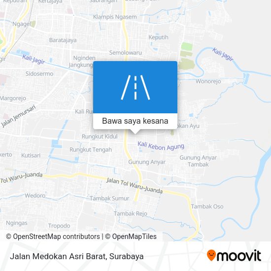 Peta Jalan Medokan Asri Barat