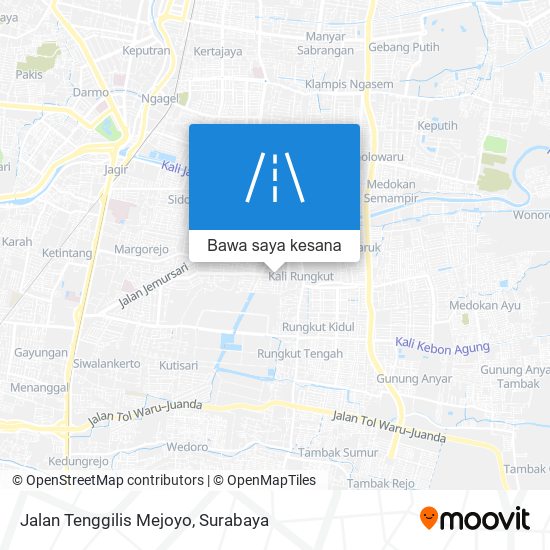 Peta Jalan Tenggilis Mejoyo