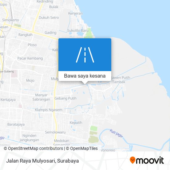 Peta Jalan Raya Mulyosari