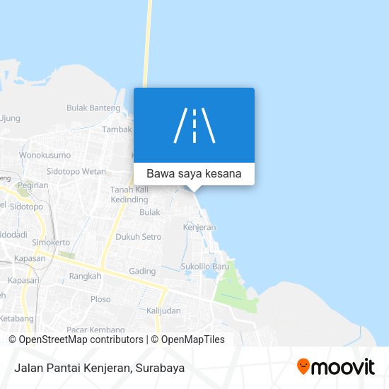 Peta Jalan Pantai Kenjeran