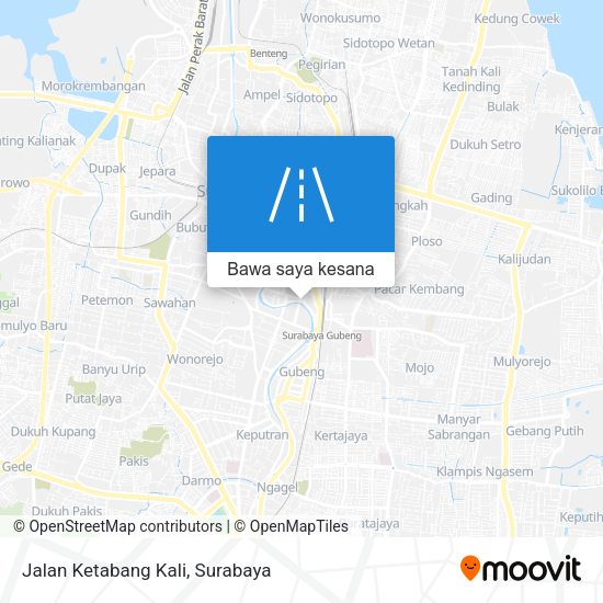 Peta Jalan Ketabang Kali