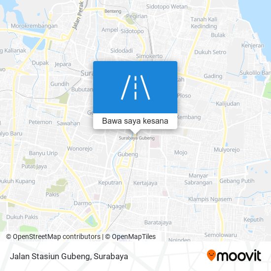 Peta Jalan Stasiun Gubeng