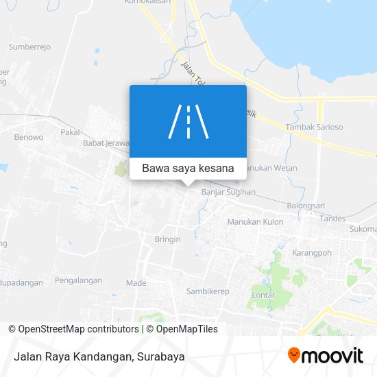 Peta Jalan Raya Kandangan
