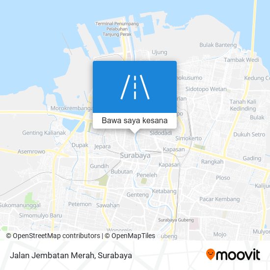 Peta Jalan Jembatan Merah