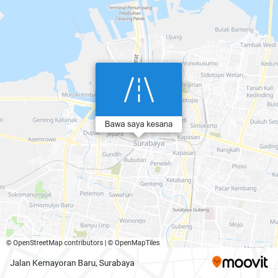 Peta Jalan Kemayoran Baru