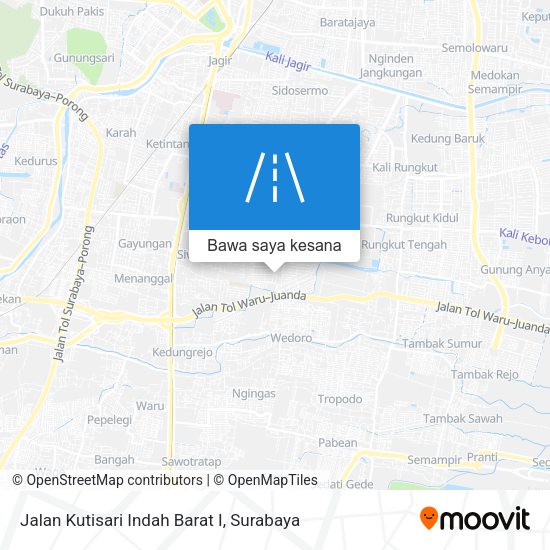 Peta Jalan Kutisari Indah Barat I