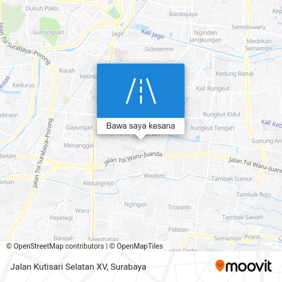 Peta Jalan Kutisari Selatan XV