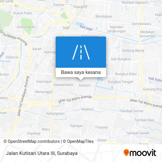 Peta Jalan Kutisari Utara III