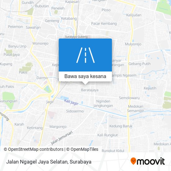 Peta Jalan Ngagel Jaya Selatan