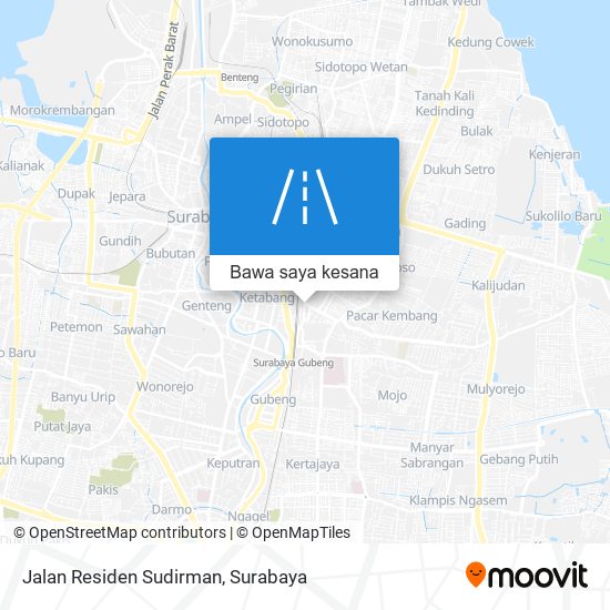 Peta Jalan Residen Sudirman