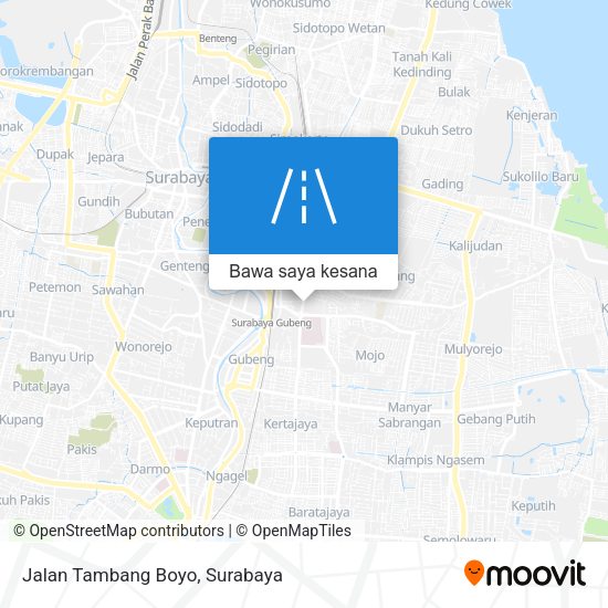 Peta Jalan Tambang Boyo